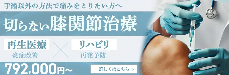 切らない膝関節治療