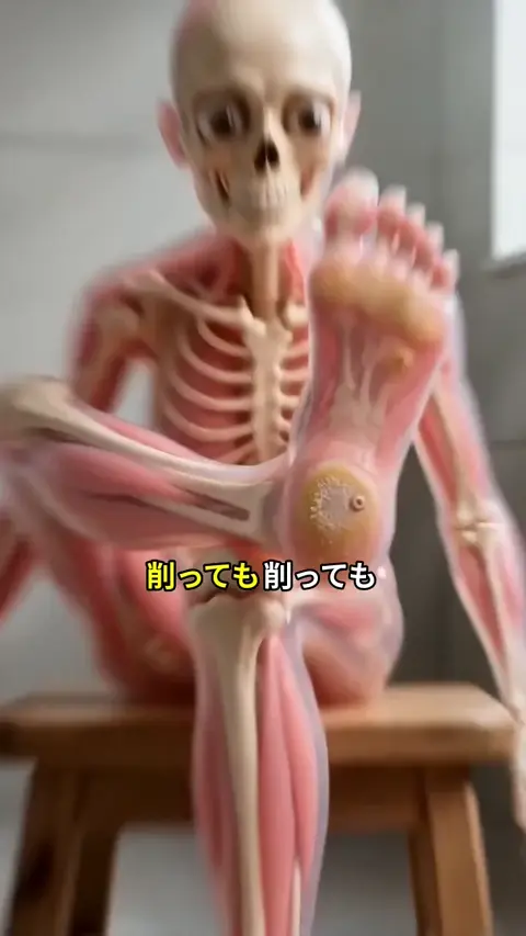 足のタコ・魚の目 動画の最初のシーン